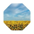 thumbnail image 1 of Bingfone Vintage Blooming Sunflower Field Leather Drinks Coasters With Set Of 6,Suitable For Home Kitchen,Coffee Cup Coasters Home Gift, 1 of 9