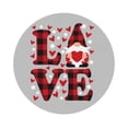 thumbnail image 1 of Bingfone Vintage Buffalo Plaid Love And Gnome Leather Drinks Coasters With Set Of 6,Suitable For Home Kitchen,Coffee Cup Coasters Home Gift, 1 of 9