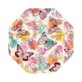 thumbnail image 1 of Bingfone Vintage Butterflies and Roses Leather Drinks Coasters with Set of 6,Suitable for Home Kitchen,Coffee Cup Coasters Home Gift, 1 of 9
