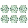 thumbnail image 1 of Bingfone Vintage Cactus Plants1 Leather Drinks Coasters with Set of 6,Suitable for Home Kitchen,Coffee Cup Coasters Home Gift, 1 of 1