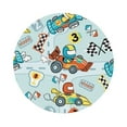 thumbnail image 1 of Bingfone Vintage Cartoon Car Racing Leather Drinks Coasters With Set Of 6,Suitable For Home Kitchen,Coffee Cup Coasters Home Gift, 1 of 9