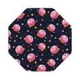 thumbnail image 1 of Bingfone Vintage Cartoon Donut Planets Leather Drinks Coasters with Set of 6,Suitable for Home Kitchen,Coffee Cup Coasters Home Gift, 1 of 9