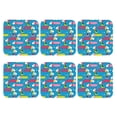 thumbnail image 1 of Bingfone Vintage Color Dachshund Dog Leather Drinks Coasters with Set of 6,Suitable for Home Kitchen,Coffee Cup Coasters Home Gift, 1 of 7