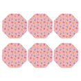 thumbnail image 1 of Bingfone Vintage Colorful Pets Paws Leather Drinks Coasters with Set of 6,Suitable for Home Kitchen,Coffee Cup Coasters Home Gift, 1 of 7