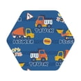 thumbnail image 1 of Bingfone Vintage Construction Vehicles Leather Drinks Coasters With Set Of 6,Suitable For Home Kitchen,Coffee Cup Coasters Home Gift, 1 of 9