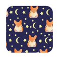 thumbnail image 1 of Bingfone Vintage Corgi Lying With Moons And Stars Leather Drinks Coasters With Set Of 6,Suitable For Home Kitchen,Coffee Cup Coasters Home Gift, 1 of 9