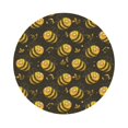 thumbnail image 1 of Bingfone Vintage Cute Cartoon Bees Leather Drinks Coasters with Set of 6,Suitable for Home Kitchen,Coffee Cup Coasters Home Gift, 1 of 9