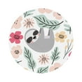 thumbnail image 1 of Bingfone Vintage Cute Cartoon Sloth Leather Drinks Coasters With Set Of 6,Suitable For Home Kitchen,Coffee Cup Coasters Home Gift, 1 of 9