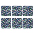 thumbnail image 1 of Bingfone Vintage Dinosaur Leather Drinks Coasters with Set of 6,Suitable for Home Kitchen,Coffee Cup Coasters Home Gift, 1 of 1