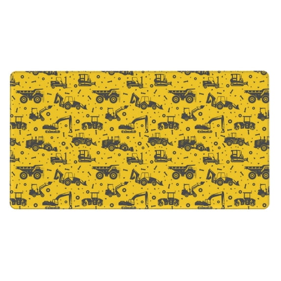 Bingfone Vintage Excavator Large Gaming Mouse Pad,Extended Desk Mousepad with Stitched Edges,Non-Slip Base,Water Resist Keyboard Pad for Gamer, Office & Home, 29.5 x 16 in