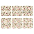 thumbnail image 1 of Bingfone Vintage Fall Fruits And Vegetables Leather Drinks Coasters with Set of 6,Suitable for Home Kitchen,Coffee Cup Coasters Home Gift, 1 of 7