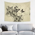 thumbnail image 1 of Bingfone Vintage Floral Tapestry Wall Hanging Decor for Living Room Bedroom Dorm Classroom Office Decor 29x37 Inch, 1 of 8