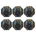 thumbnail image 1 of Bingfone Vintage Forest Meditating Tiger Leather Drinks Coasters with Set of 6,Suitable for Home Kitchen,Coffee Cup Coasters Home Gift, 1 of 7