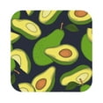 thumbnail image 1 of Bingfone Vintage Fresh Avocado Leather Drinks Coasters With Set Of 6,Suitable For Home Kitchen,Coffee Cup Coasters Home Gift, 1 of 9