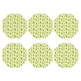 thumbnail image 1 of Bingfone Vintage Green Pears1 Leather Drinks Coasters with Set of 6,Suitable for Home Kitchen,Coffee Cup Coasters Home Gift, 1 of 7