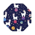 thumbnail image 1 of Bingfone Vintage Lama In Space Leather Drinks Coasters With Set Of 6,Suitable For Home Kitchen,Coffee Cup Coasters Home Gift, 1 of 9