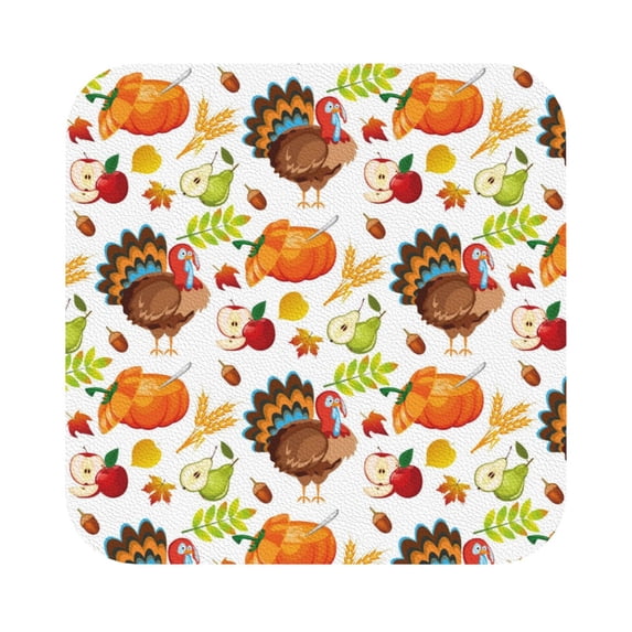 Bingfone Vintage Leather Drinks Coasters With Set Of 6,Suitable For Home Kitchen,Coffee Cup Coasters Home Gift