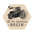 thumbnail image 1 of Bingfone Vintage Let The Adventure Begin Leather Drinks Coasters With Set Of 6,Suitable For Home Kitchen,Coffee Cup Coasters Home Gift, 1 of 9