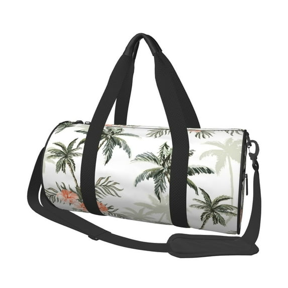 Bingfone Vintage Palm Trees Print Gym Duffle Backpack for Men Women,Travel Weekender Carry-On Bags with Detachable Back Pack Straps for Traveling Overnight Climb Sports