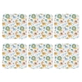 thumbnail image 1 of Bingfone Vintage Scandinavian Africa Leather Drinks Coasters with Set of 6,Suitable for Home Kitchen,Coffee Cup Coasters Home Gift, 1 of 7