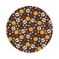 thumbnail image 1 of Bingfone Vintage Skulls Leather Drinks Coasters with Set of 6,Suitable for Home Kitchen,Coffee Cup Coasters Home Gift, 1 of 9