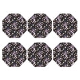 thumbnail image 1 of Bingfone Vintage Snake And Floral1 Leather Drinks Coasters with Set of 6,Suitable for Home Kitchen,Coffee Cup Coasters Home Gift, 1 of 7