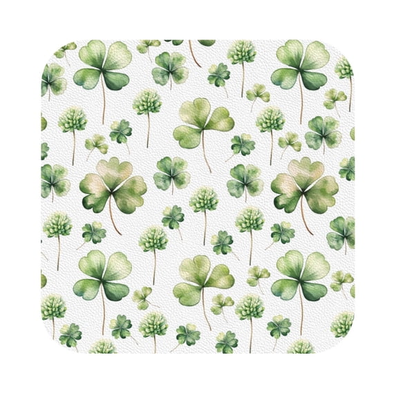 Bingfone Vintage St Patrick'S Day3 Leather Drinks Coasters With Set Of 6,Suitable For Home Kitchen,Coffee Cup Coasters Home Gift