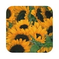 thumbnail image 1 of Bingfone Vintage Sunflowers 7 Leather Drinks Coasters With Set Of 6,Suitable For Home Kitchen,Coffee Cup Coasters Home Gift, 1 of 9
