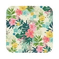 thumbnail image 1 of Bingfone Vintage Tropical Flowers Leather Drinks Coasters With Set Of 6,Suitable For Home Kitchen,Coffee Cup Coasters Home Gift, 1 of 9