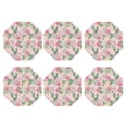 thumbnail image 1 of Bingfone Vintage Tropical Pitaya Leather Drinks Coasters with Set of 6,Suitable for Home Kitchen,Coffee Cup Coasters Home Gift, 1 of 7