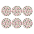 thumbnail image 1 of Bingfone Vintage Tropical Pitaya Leather Drinks Coasters with Set of 6,Suitable for Home Kitchen,Coffee Cup Coasters Home Gift, 1 of 7