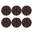 thumbnail image 1 of Bingfone Vintage Watermelon Leather Drinks Coasters with Set of 6,Suitable for Home Kitchen,Coffee Cup Coasters Home Gift, 1 of 7