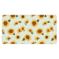 thumbnail image 1 of Bingfone Vintage White Polka Dot Sunflower Large Gaming Mouse Pad,Extended Desk Mousepad with Stitched Edges,Non-Slip Base,Water Resist Keyboard Pad for Gamer, Office & Home, 29.5 x 16 in, 1 of 6