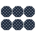 thumbnail image 1 of Bingfone Vintage Wolf And Moon Leather Drinks Coasters with Set of 6,Suitable for Home Kitchen,Coffee Cup Coasters Home Gift, 1 of 1