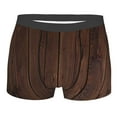 thumbnail image 1 of Bingfone Vintage Wood Men'S Underwear - Casual Stretch Boxer Briefs-Large, 1 of 9