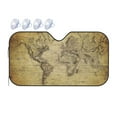 thumbnail image 1 of Bingfone Vintage World Map Car Windshield Sunshade,Sun Foldable Sun Shield Sun Visor For Car - Small, 1 of 8