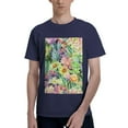 thumbnail image 1 of Bingfone Watercolor Blooming Cactus Men'S Loose Fit Short-Sleeve Pocket T-Shirt, 1 of 7