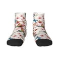 thumbnail image 1 of Bingfone Watercolor Floral With Butterflies Design Patterned Men'S Women'S Casual Cotton Socks, 1 of 9