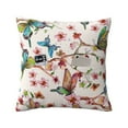 thumbnail image 1 of Bingfone Watercolor Floral With Butterflies Linen Throw Pillow Covers Cushion Case Pocket Button Vintage Farmhouse Pillowcase for Sofa Couch Bed 20"x20", 1 of 9