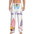 thumbnail image 1 of Bingfone Watercolor Gnome Garden Mens All Over Print Sleep Pajama Pants-Medium, 1 of 1