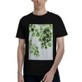 thumbnail image 1 of Bingfone Watercolor Green Leaves Men'S Loose Fit Short-Sleeve Pocket T-Shirt, 1 of 7