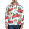 thumbnail image 1 of Bingfone Watercolor Red Truck And Fir Tree Men'S Drawstring Hoodie Long Sleeve Pocket Sweatshirts-Large, 1 of 9