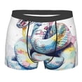 thumbnail image 1 of Bingfone Watercolor Snake Men's Underwear - Casual Stretch Boxer Briefs-XX-Large, 1 of 7