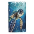 thumbnail image 1 of Bingfone Watercolor Turtle Ultra Absorbent & Soft Hand Towels For Bath, Hand, Face, Gym And Spa-27.5x16in, 1 of 9