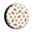 thumbnail image 1 of Bingfone Watermelon And Kiwi Spare Tire Cover Weatherproof Universal Wheel Protectors for RV Camper Travel Trailer SUV Truck-14 inch, 1 of 8
