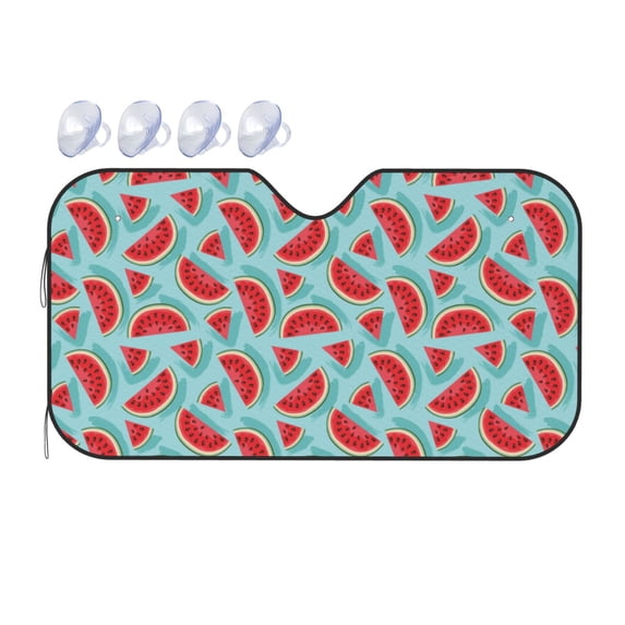Bingfone Watermelon Car Windshield Sunshade,Sun Foldable Sun Shield Sun Visor for Car - Medium