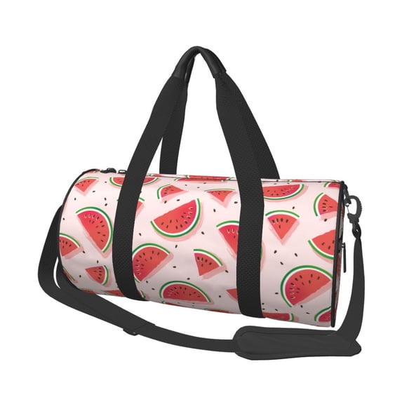 Bingfone Watermelon Print Gym Duffle Backpack for Men Women,Travel Weekender Carry-On Bags with Detachable Back Pack Straps for Traveling Overnight Climb Sports