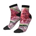 thumbnail image 1 of Bingfone Watermelon Splash Realism Art Design Patterned Men's Women's Casual Cotton Socks, 1 of 5