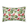 thumbnail image 1 of Bingfone Watermelons Print Satin Pillowcase for Hair - Standard Size with Zipper Silky & Soft Pillow Covers,20x30 inches, 1 of 8