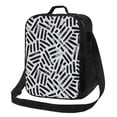 thumbnail image 1 of Bingfone Weave Geometric Reusable Insulated Lunch Bag Cooler for Work School Picnic or Travel, 1 of 1